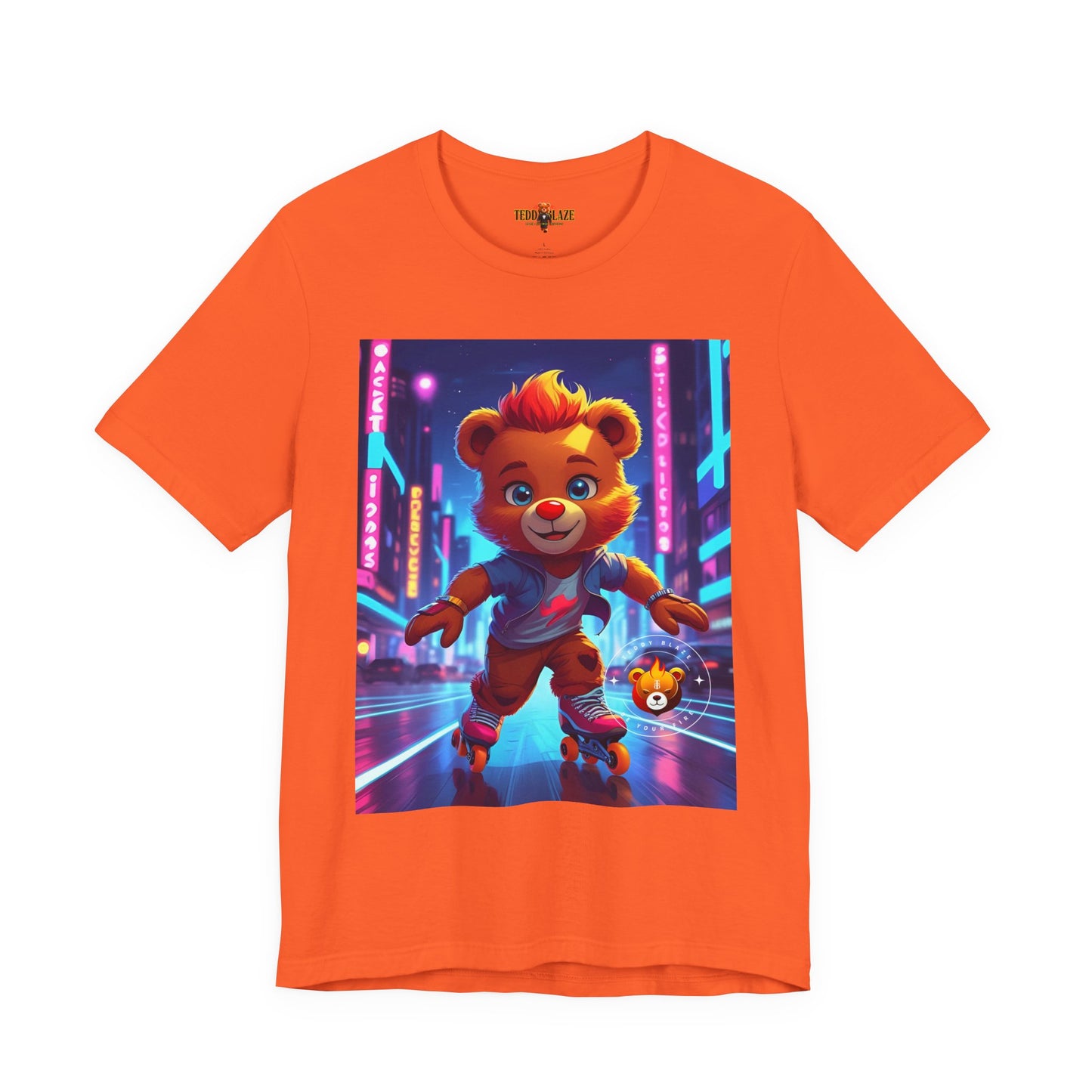 Mr. Teddy Blaze Rollerblader T-Shirt (SHIPS FROM THE US)