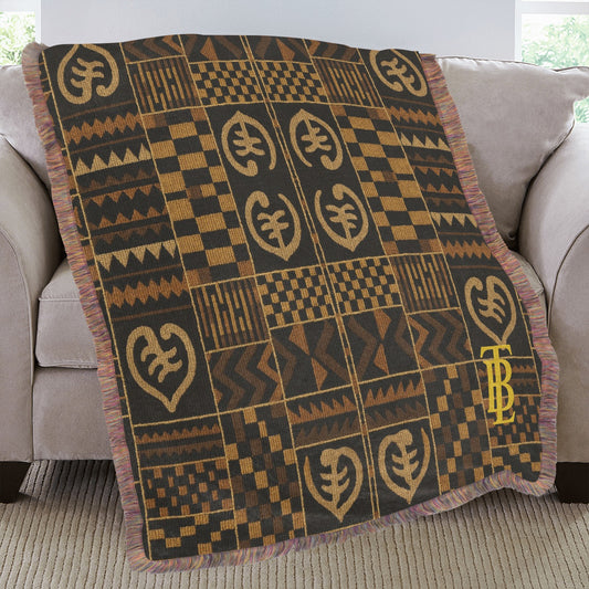 50"x60" Ultra-Soft Mixed Green Fringe Blanket