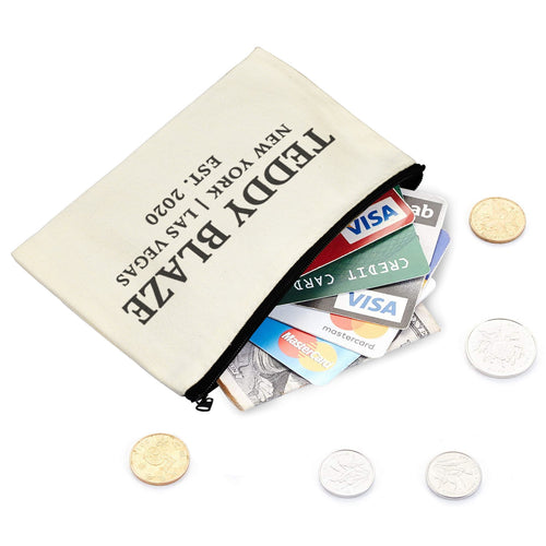 Linen Coton Blend Coin Bag