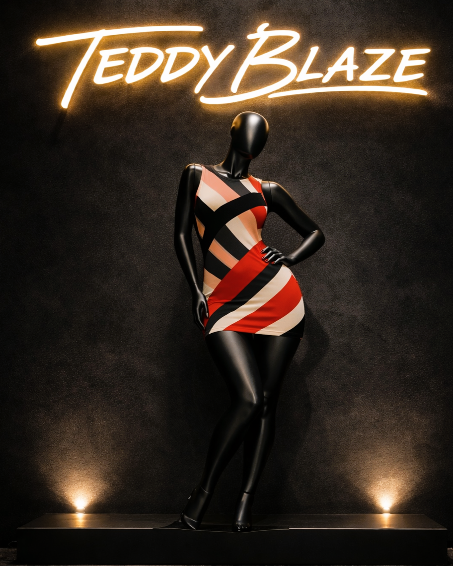 STR3 Mesh Tank Mini Dress